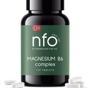 NFO Magnez B6 – Norweski Kompleks Magnezu i Witaminy B6 120 Tabletek Wysoka Dawka