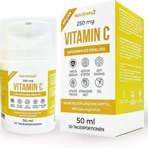 NutriStella Witamina C w Sprayu – Liposomalna, Wysoka Przyswajalność – Odporność i Antyoksydacja – 54 Dawki, Wegańska, Bez Glutenu i Soi