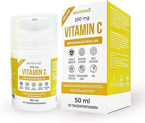 NutriStella Witamina C w Sprayu – Liposomalna, Wysoka Przyswajalność – Odporność i Antyoksydacja – 54 Dawki, Wegańska, Bez Glutenu i Soi