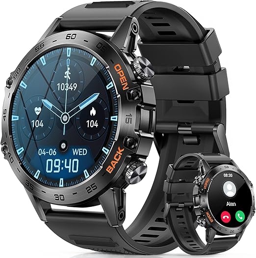 Redriver Smartwatch – Funkcja telefonu, 100 trybów sportowych, IP68