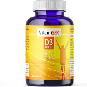 Witamina D3 4000 IU 90 kapsułek naturalna witamina D stawy kości odporność wyprodukowana w Hiszpanii