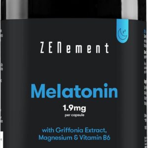 Zenement | Melatonina 1,9 mg, z griffonia, magnezem i witaminą B6