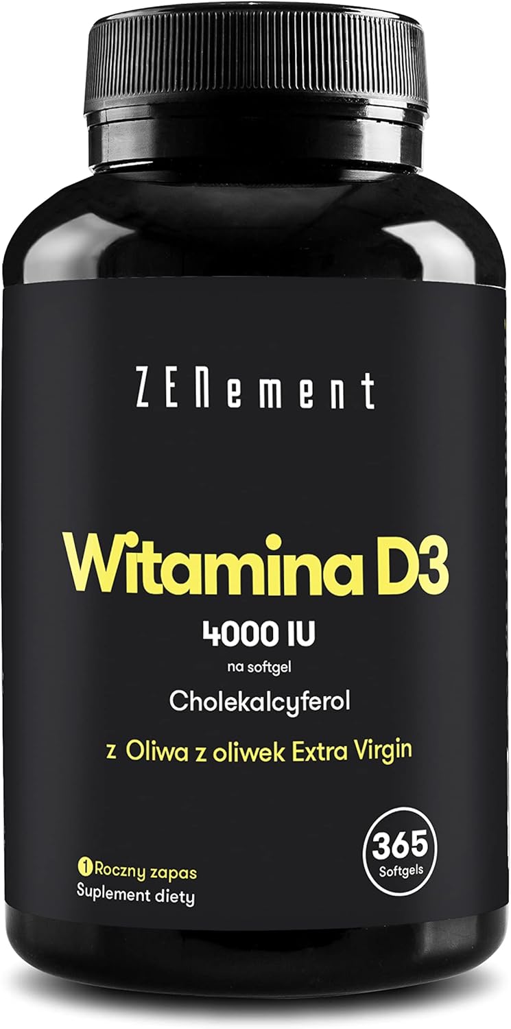 Zenement Witamina D3 4000 IU – 365 Kapsułek Żelowych