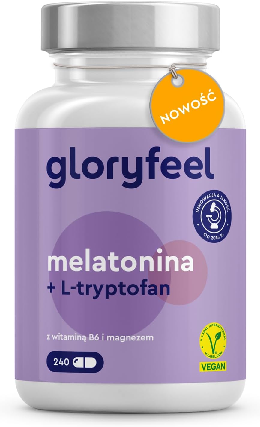 Kompleks Melatoniny z L-tryptofanem, witaminą B6 i magnezem