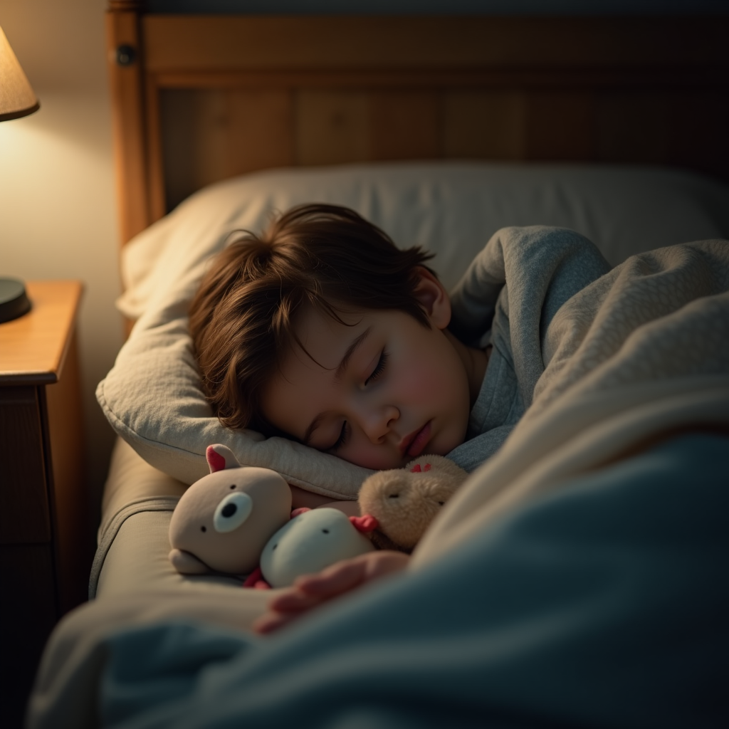 Dziecko, które spokojnie śpi